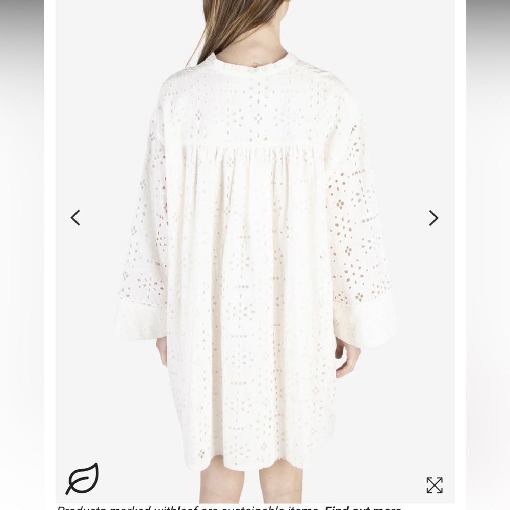 NWT BAUM UND PFERDGARTEN Abi Sangallo Mini Dress in White Size 8 US - 40FR - Picture 8 of 9